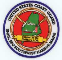 COAST GUARD,MAINE,SFO SOUTHWEST HARBOR,SUPPORT TO THE NORTHERN AOR 1